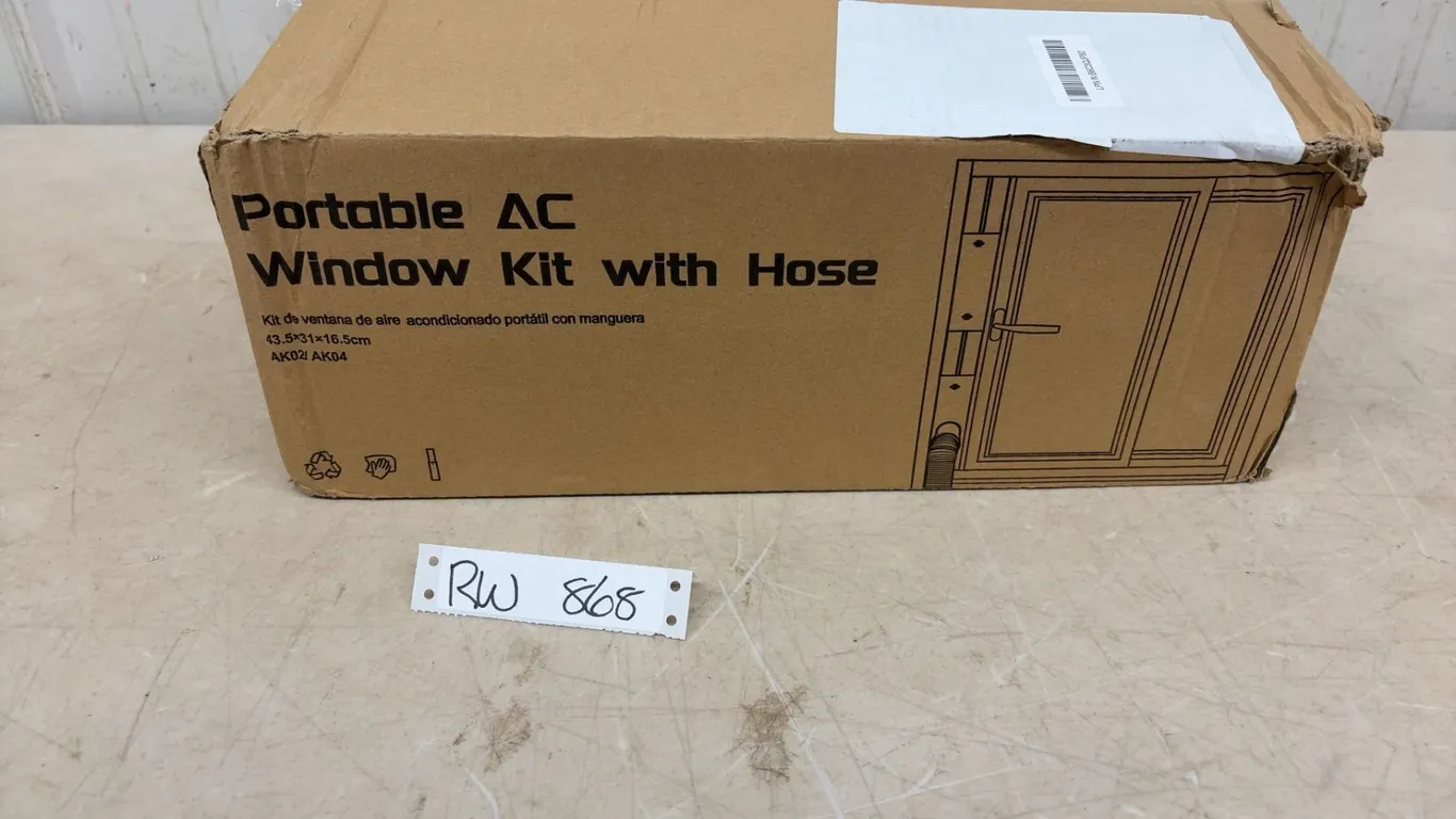 Portable A/C Window Kit with Hose- New or Store Return