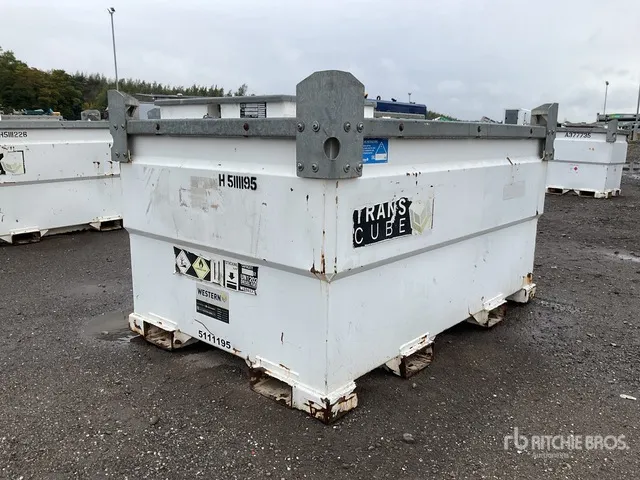 2016 Western Trans Cube 2831 L Skid Mounted Steel Diesel Fuel Tank