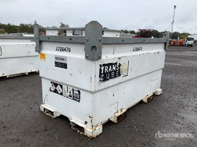 2015 Western Trans Cube 2000 L Skid Mounted Steel Diesel Fuel Tank