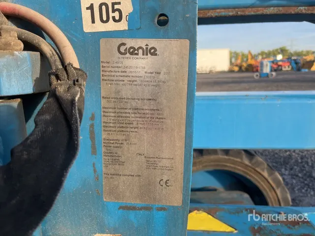 2011 Genie Z45-25 4WD Diesel Articulating Boom Lift