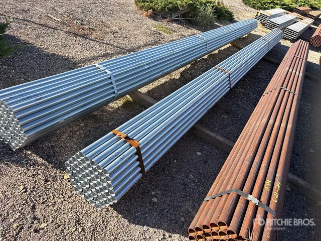 Quantity of (61) 1 5/8 OD 24 ft Steel