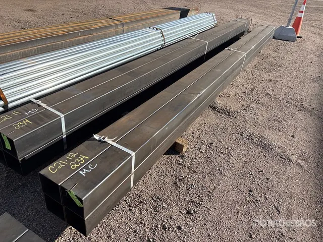 Quantity of (4) 6x6 SQ 20 ft Steel
