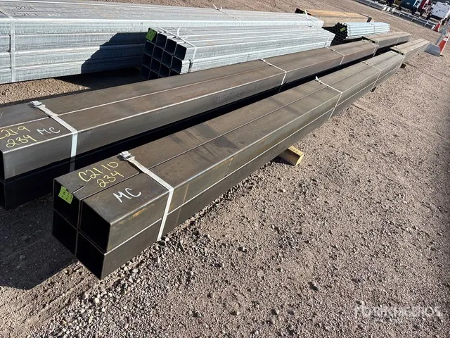 Quantity of (4) 6x6 SQ 24 ft Steel