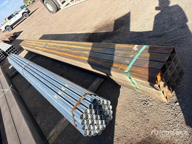 Quantity of (16) 3 5/8 SQ 21 ft Steel