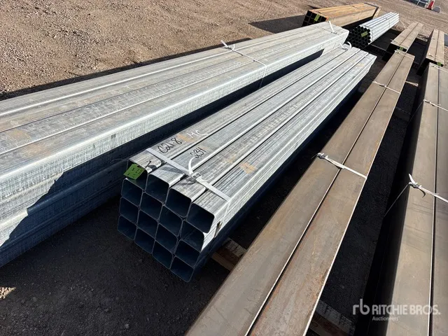 Quantity of (16) 4x4 SQ 12 ft Steel