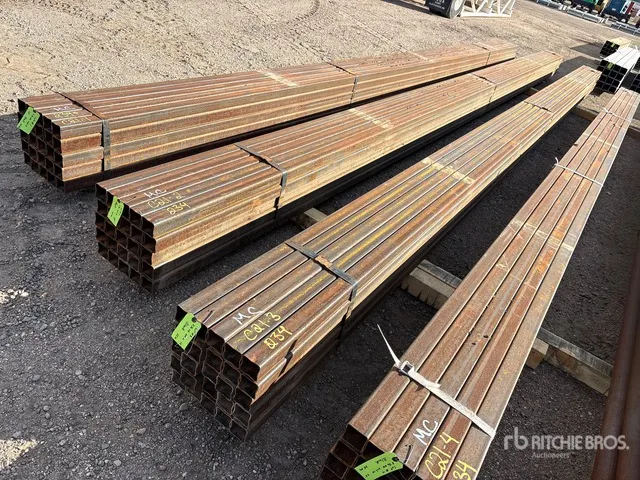 Quantity of (25) 2 1/4 SQ 28 ft Steel