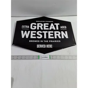 Great Western 13x17 Tin Beer Sign