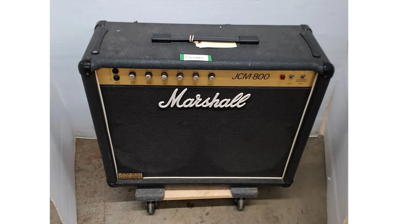 1982 Marshall JCM 800-Canadian Model 4104-50 Watt-2x12" Speakers-dolly not included-no shipping