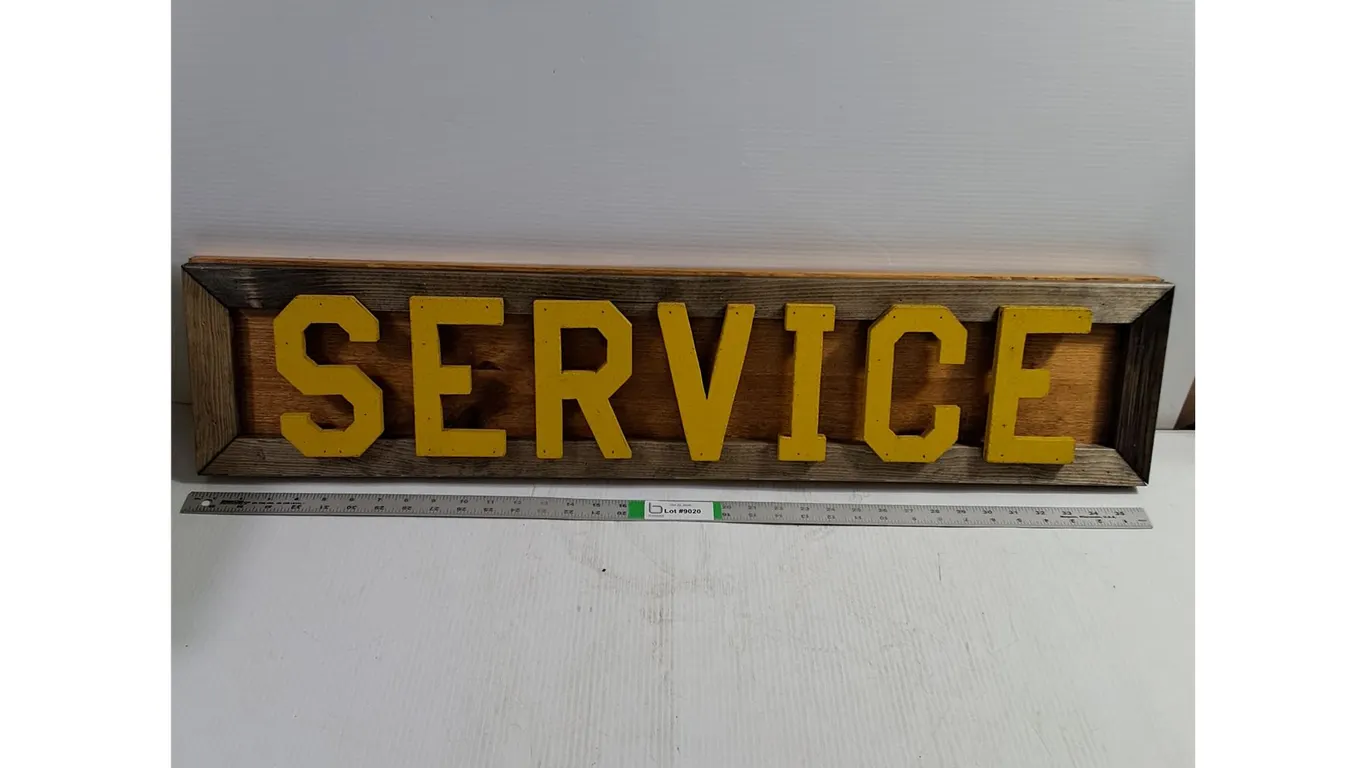 Wooden Handmade "SERVICE" Sign-36"x8"
