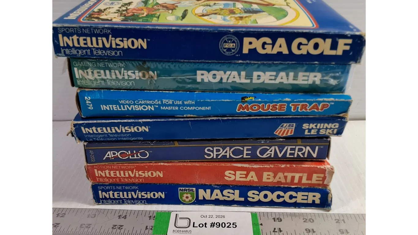 (7) Vintage Intellivision Video Game Cartridges