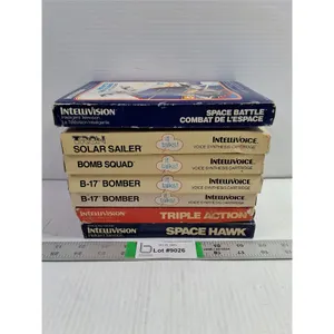 (7) Vintage Intellivision Video Game Cartridges