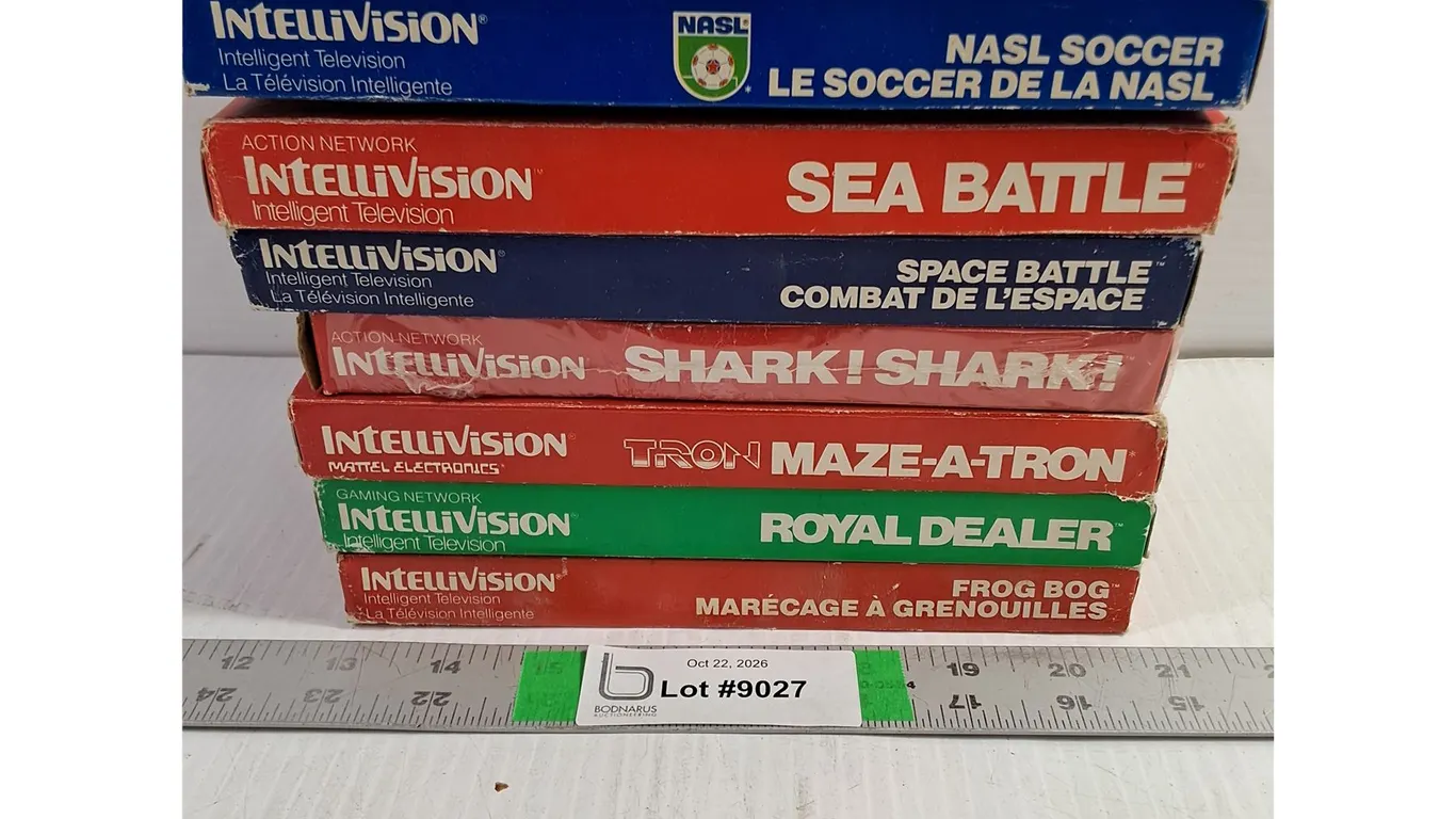 (7) Vintage Intellivision Video Game Cartridges