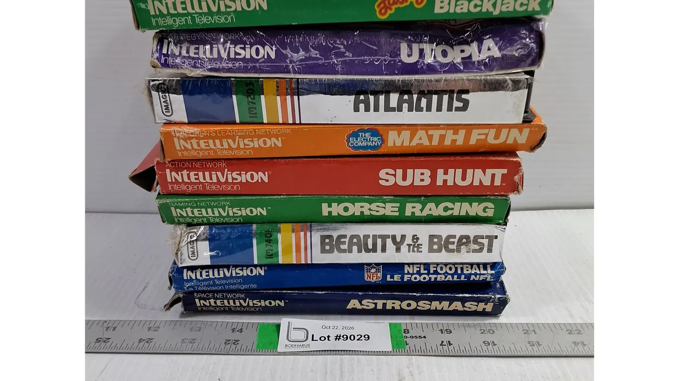 (9) Vintage Intellivision Game Cartridges