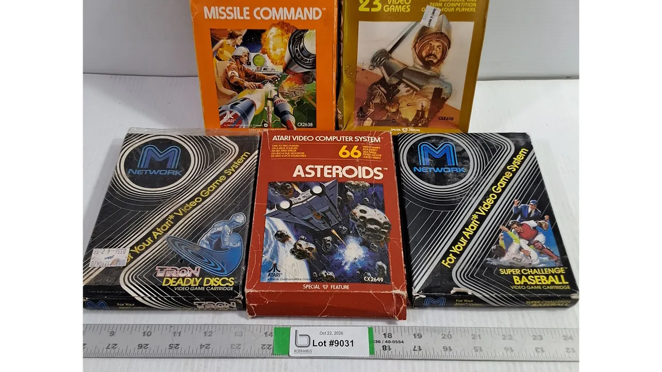 (5) Vintage Atari Game Cartridges