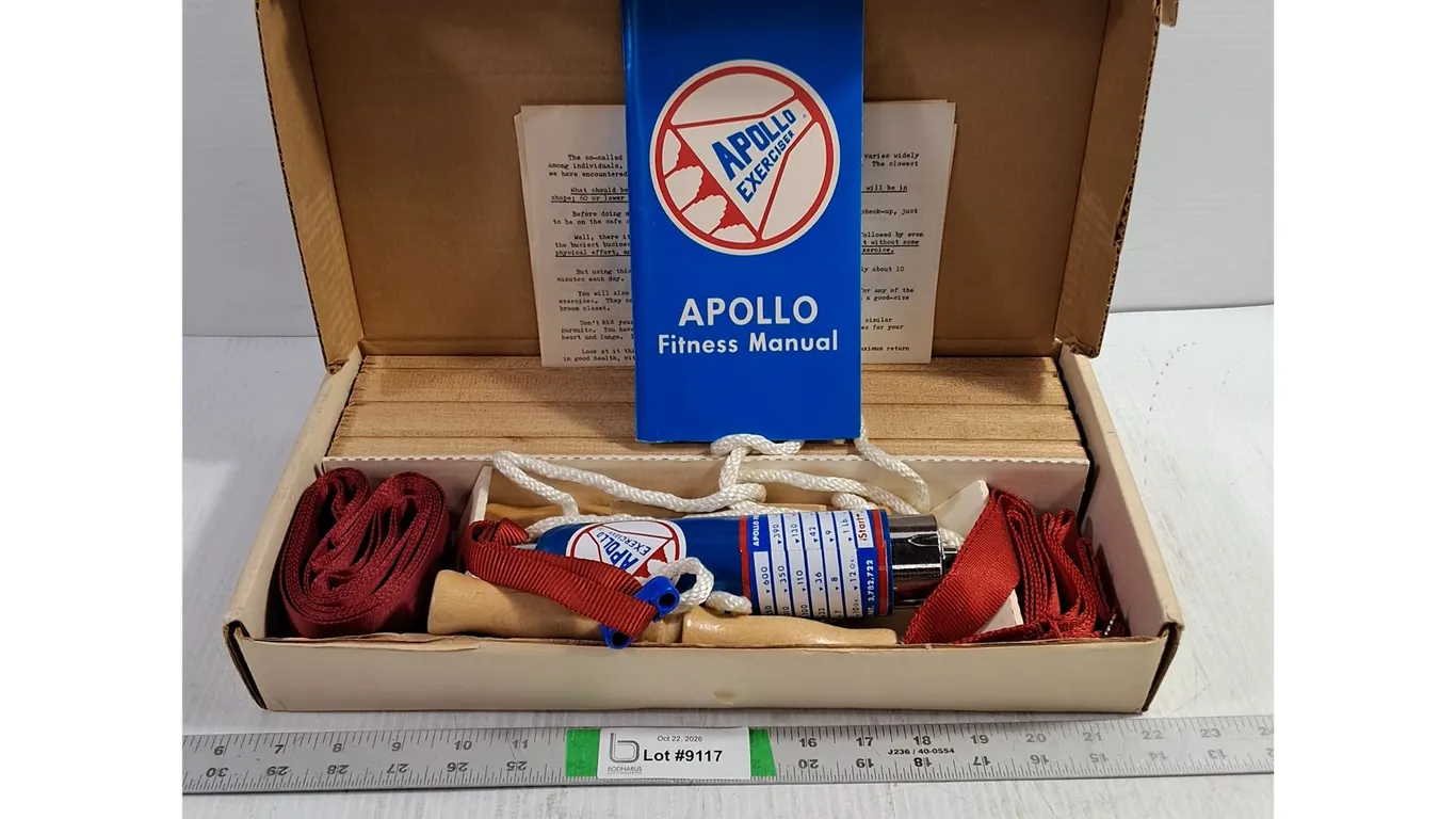Vintage Apollo Exerciser Aerokinetic Home Fitness Kit-appears unused
