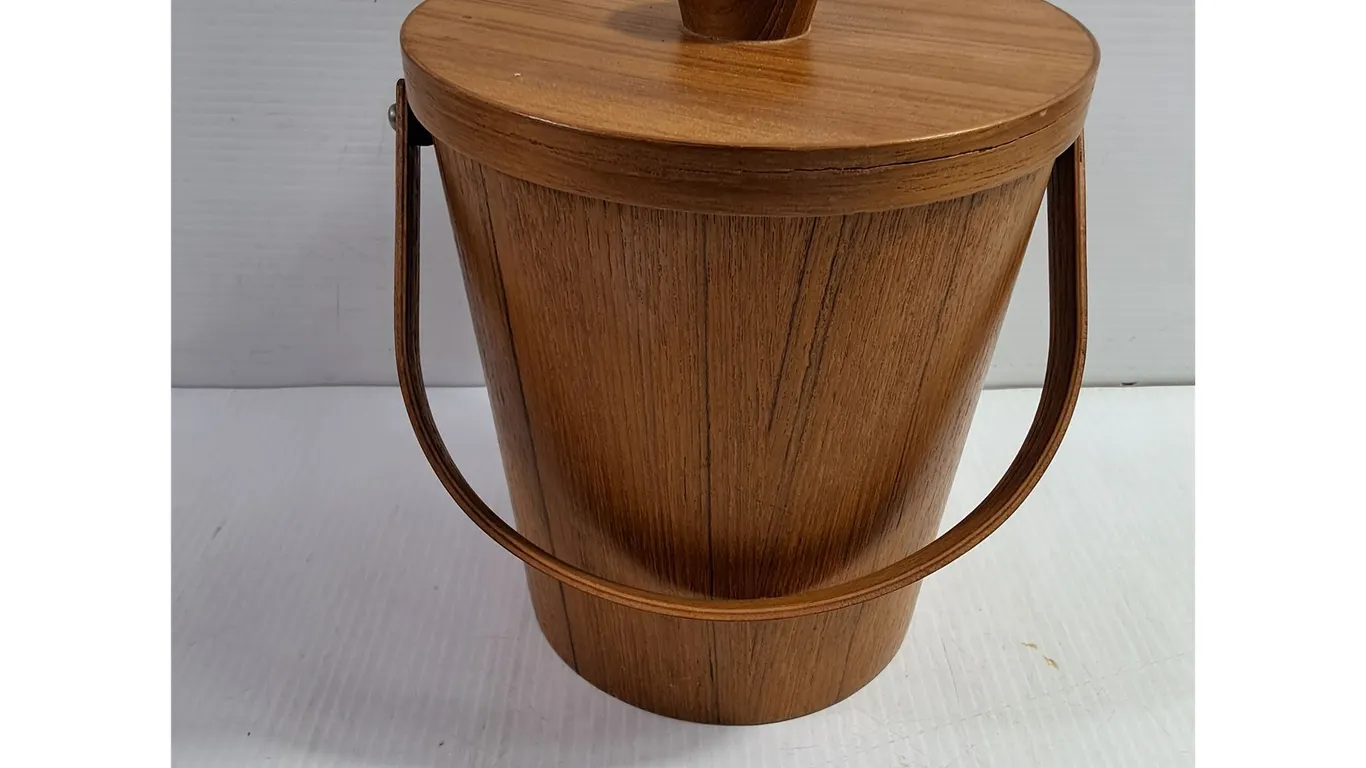 Vintage MCM Teak Ice Bucket