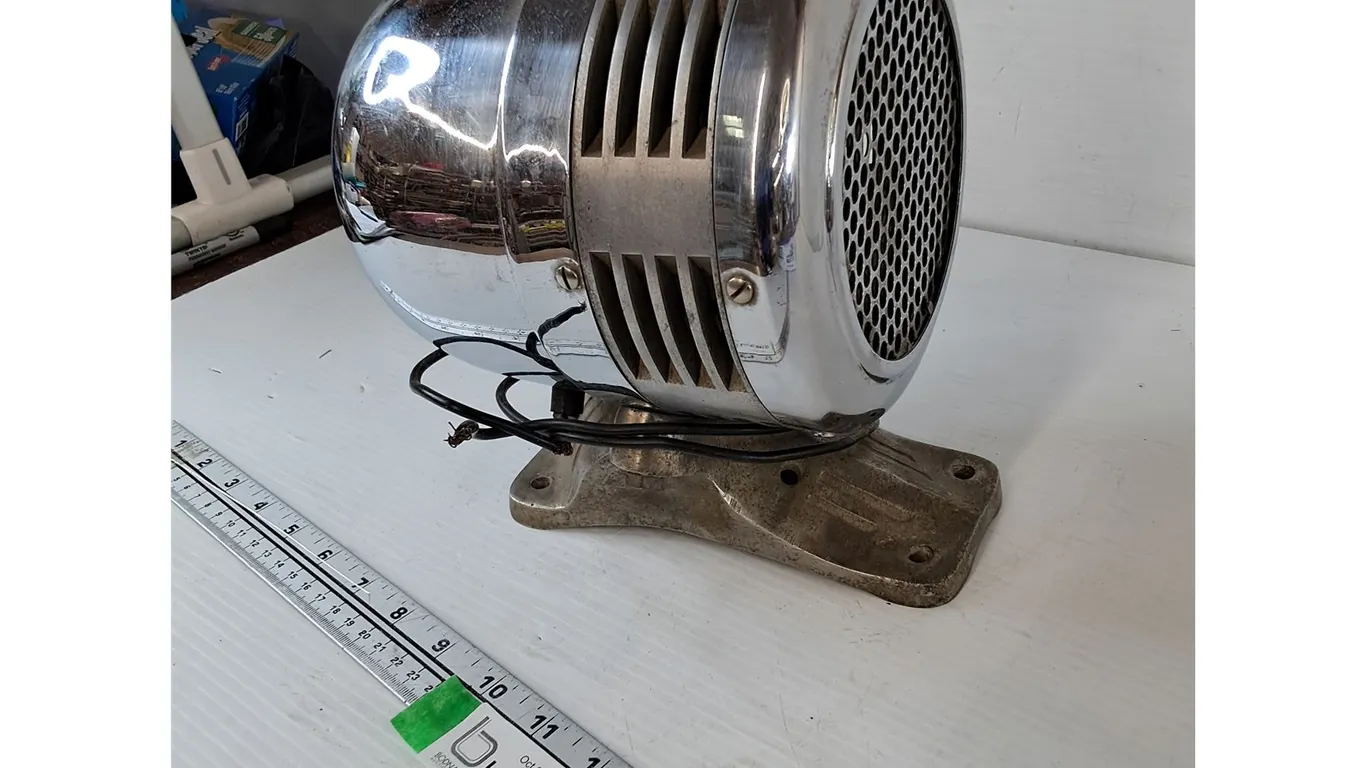 Free Rolling Sterling Siren Fire Alarm Untested As-Is No Plug