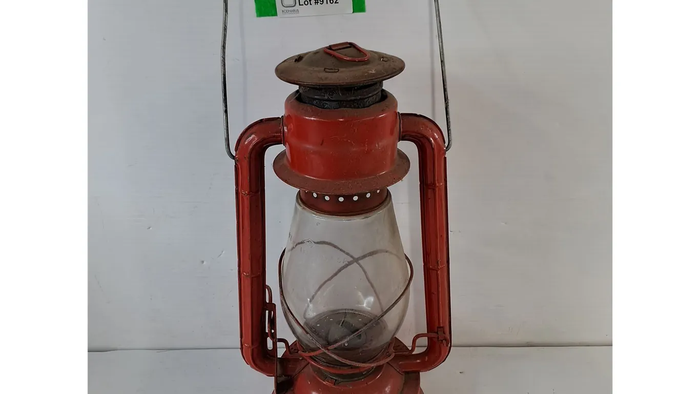 WFS Crescent Red Kerosene Lamp