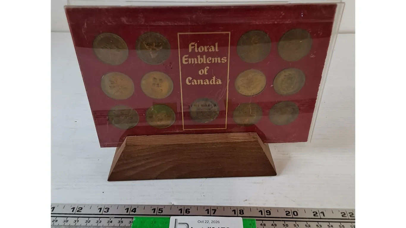 Coats of Arms and Floral Emblems of Canada Display Stand