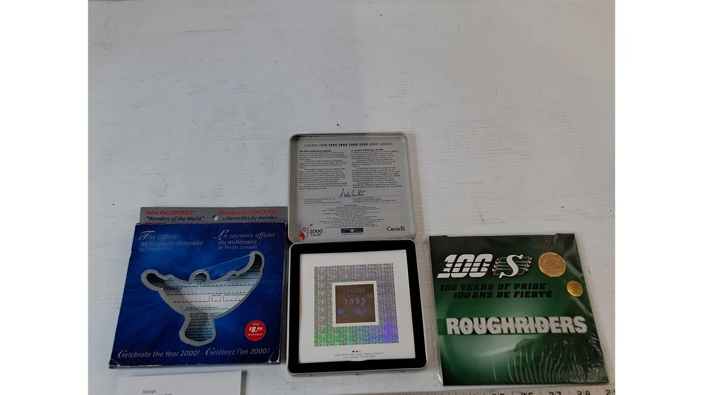 Millennium Year 2000 Keepsake, Roughriders 100 Years of Pride Dollar Coin Sealed