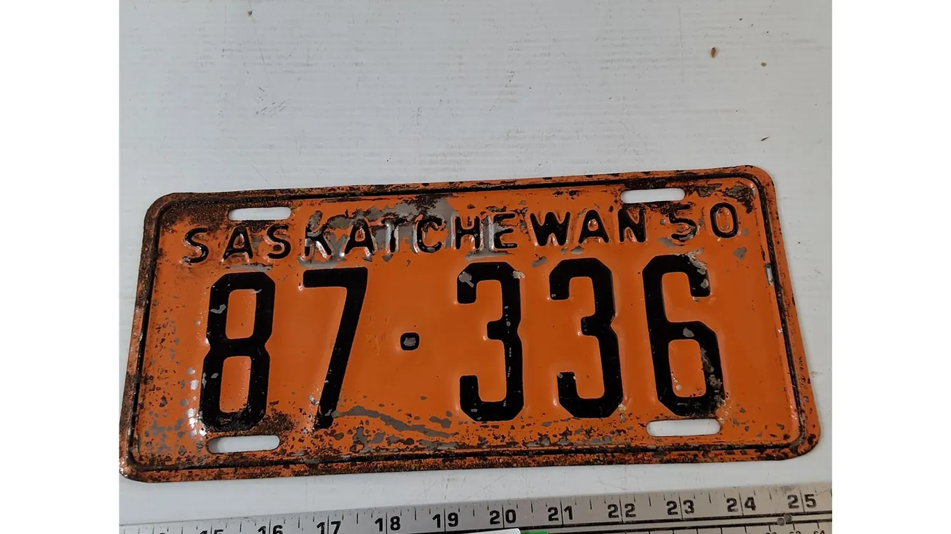 Saskatchewan 1950 License Plate