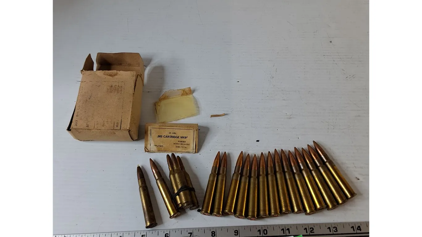 *^(15) .303 MK8Z Cartridges, (3) .243 Cartridges, (1) Imperial .303 British No Shipping, PAL Require