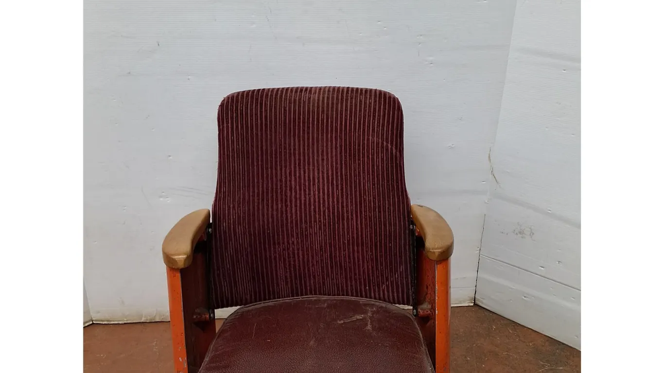 *Vintage Single Cinema Armchair 30"x23" (cannot ship)