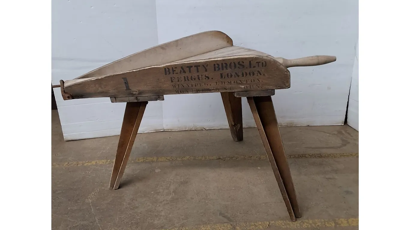 *Antique Beatty Bros. Ltd. Lever Butter Worker 36"32"x26" (cannot ship)