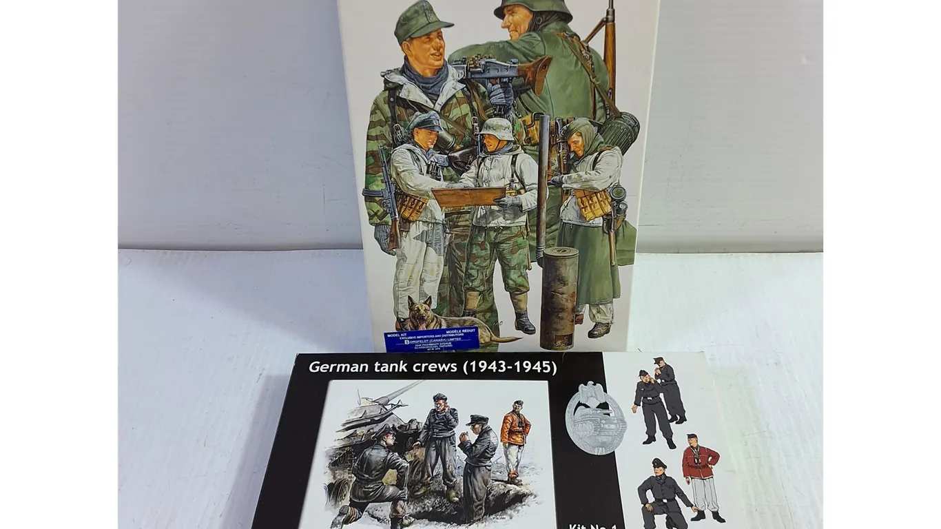 (2) 1:35 Military Miniatures-German Soldiers and Tank Crews