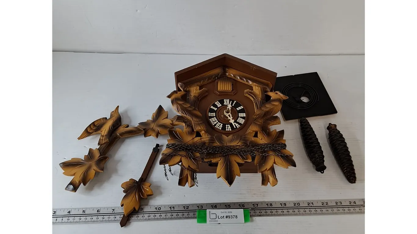 German Cuckoo Clock Untested As-Is Good Condition
