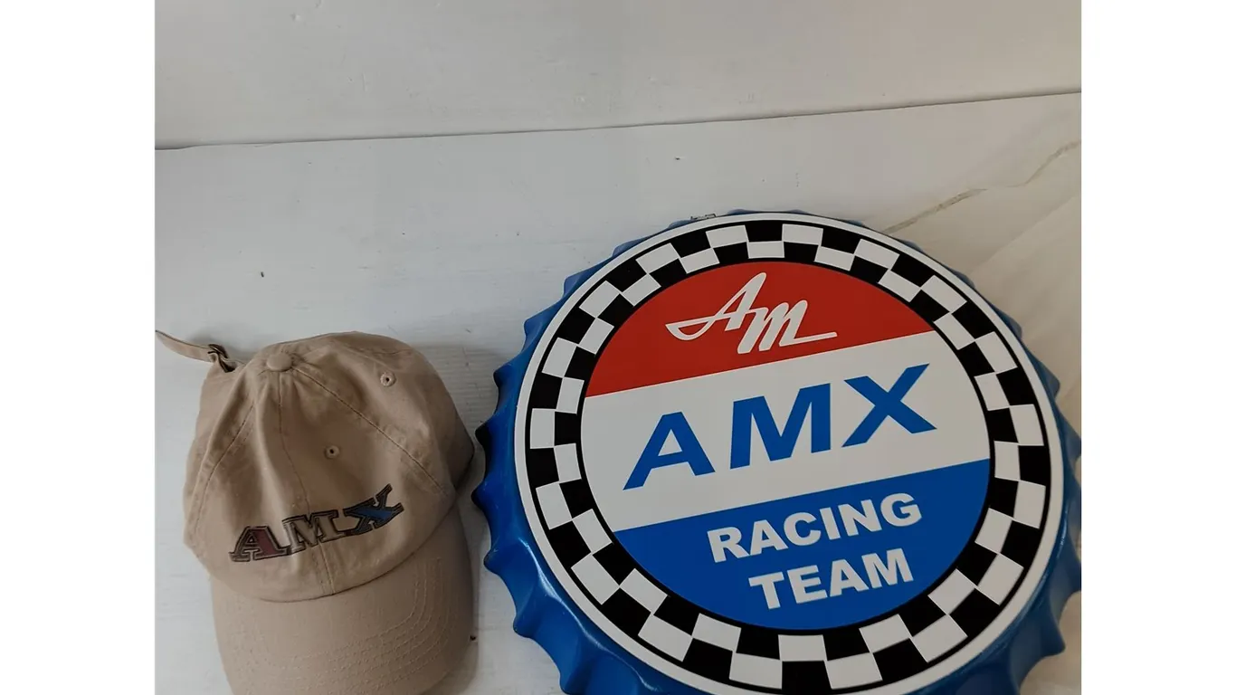 AMX Racing Team Bottlecap Wall Decoration and Baseball Cap Hat