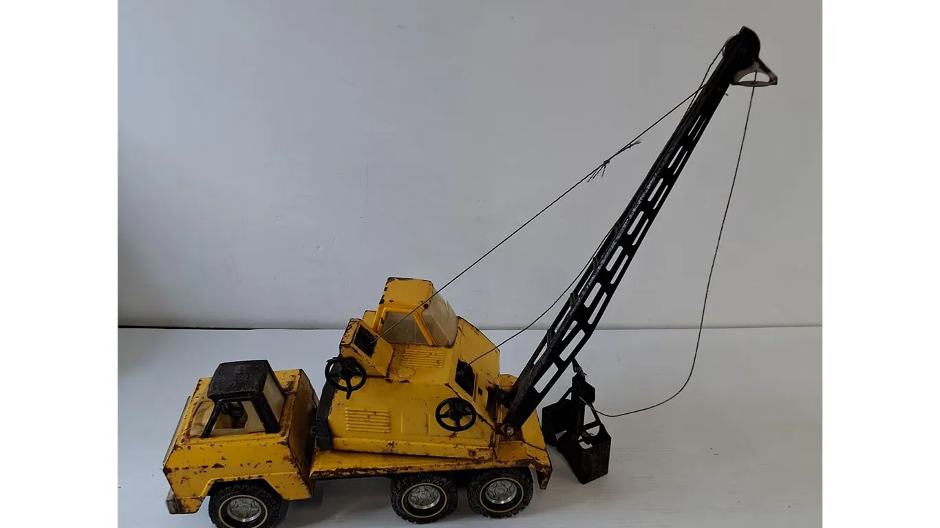 Nylint Jumbo Michigan Shovel Crane Truck with Clam Shell Pressed Steel As-Is
