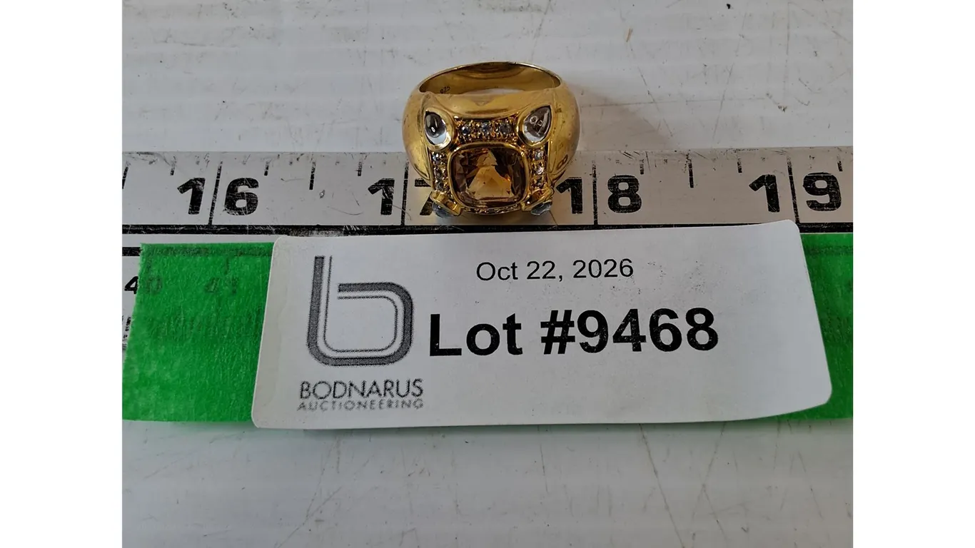 925 Size 8 Plated Ring