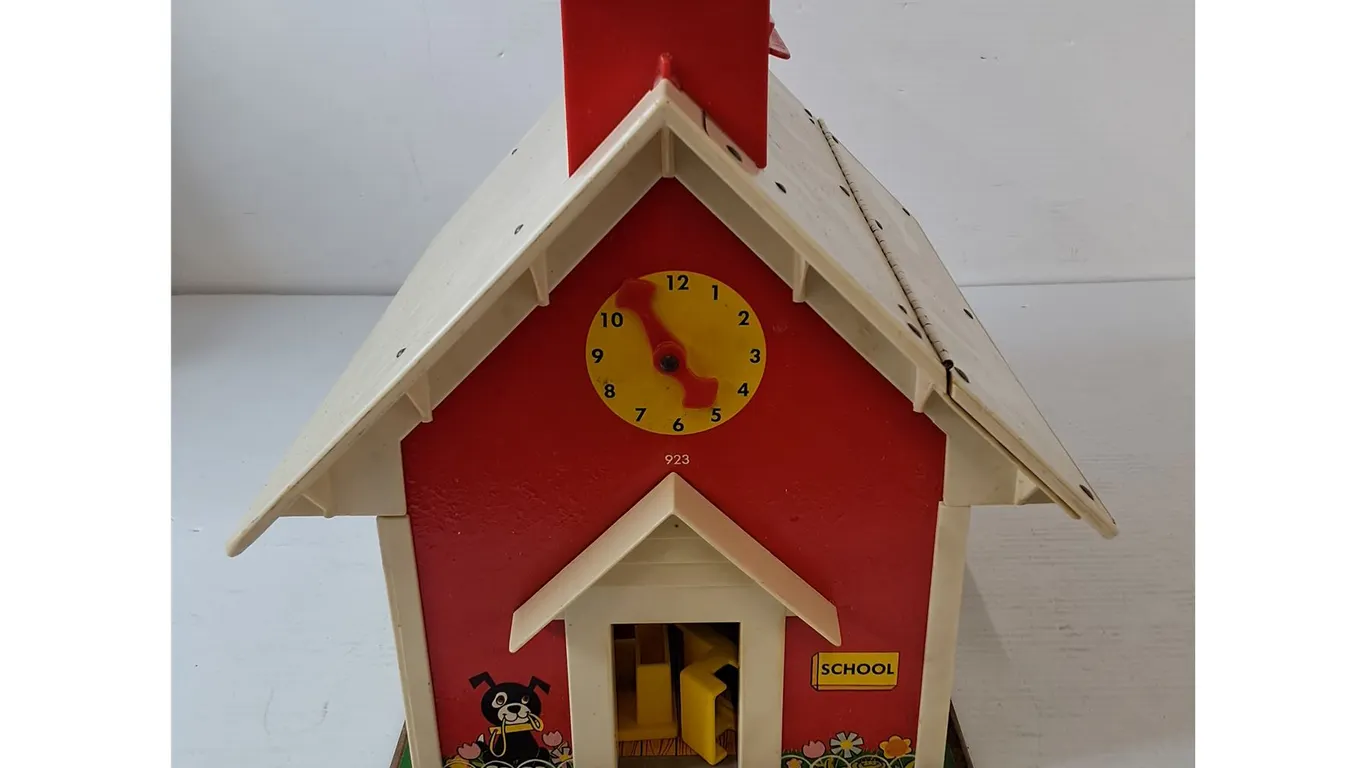 Fisher-Price Schoolhouse Toy Playset for Kids As-Is