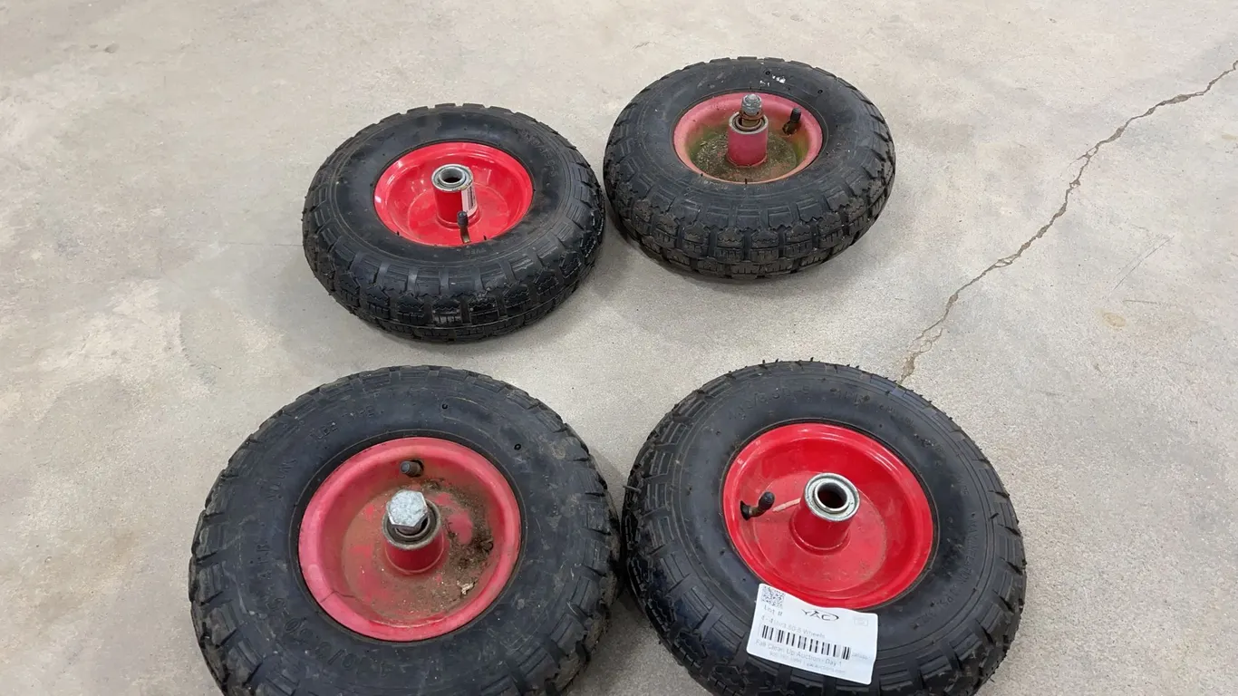 4 - 410/3.50-5 Wheels