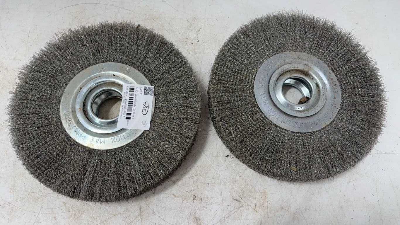 2 - 12" Wire Wheels (2" Bore)