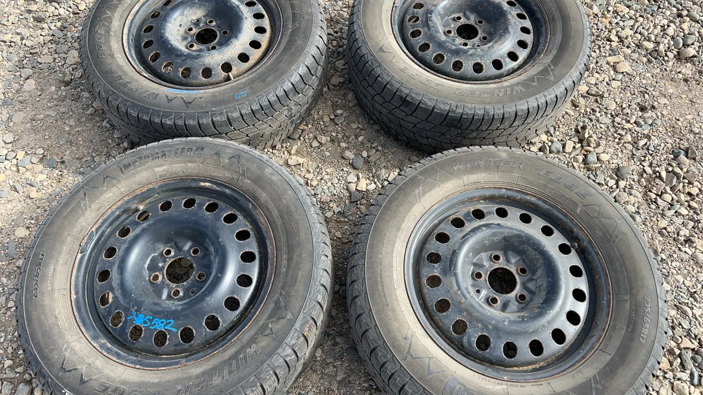 4 - 235/65R17 Motomaster Winter Tires W/ Rims