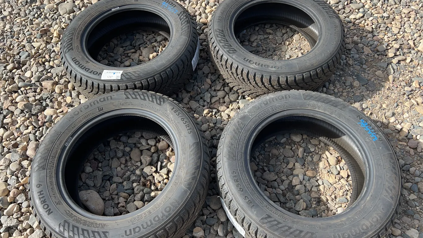 4 - 185/65R15 Winter Tires W/ Rims