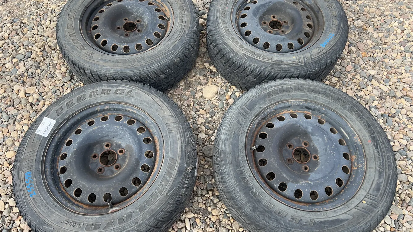 4 - 235/65R17 Federal Winter Tires W/ Rims