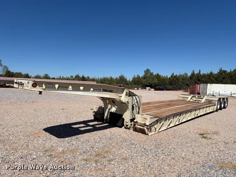 2006 Trail king TK110HDG-503 lowboy equipment trailer