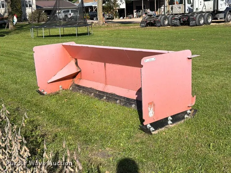 skid steer snow pusher