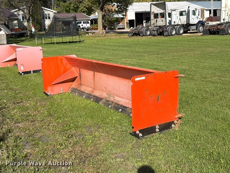 skid steer snow pusher
