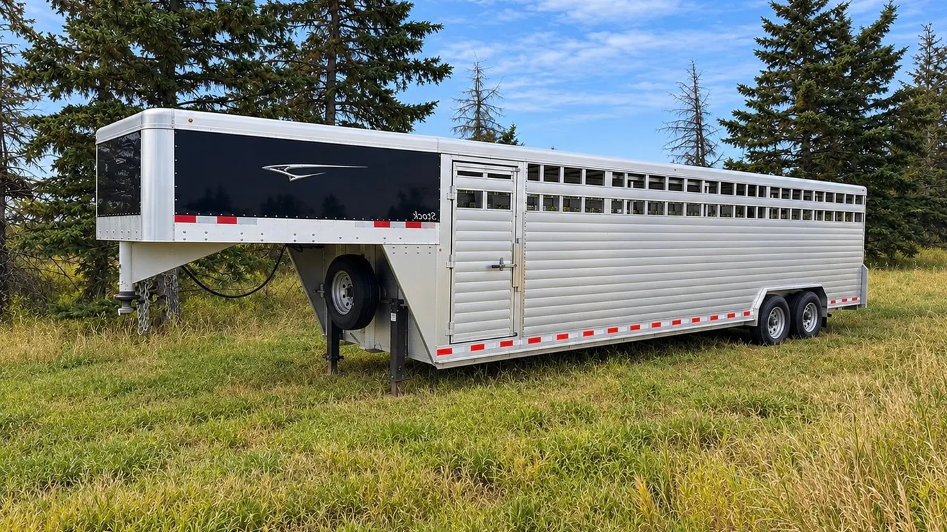 2014 Liberty Tri/A Aluminum Livestock Trailer