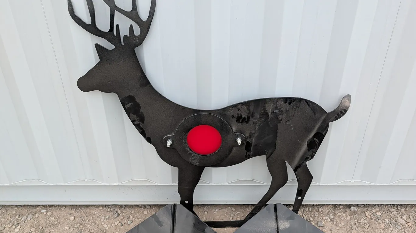 Unused Steel Animal Target - Deer