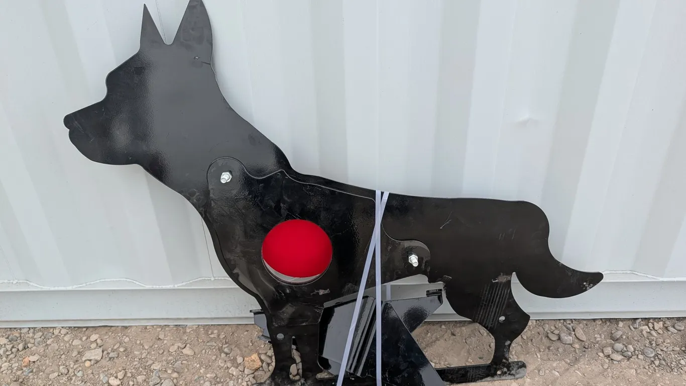 Unused Steel Animal Target - Coyote