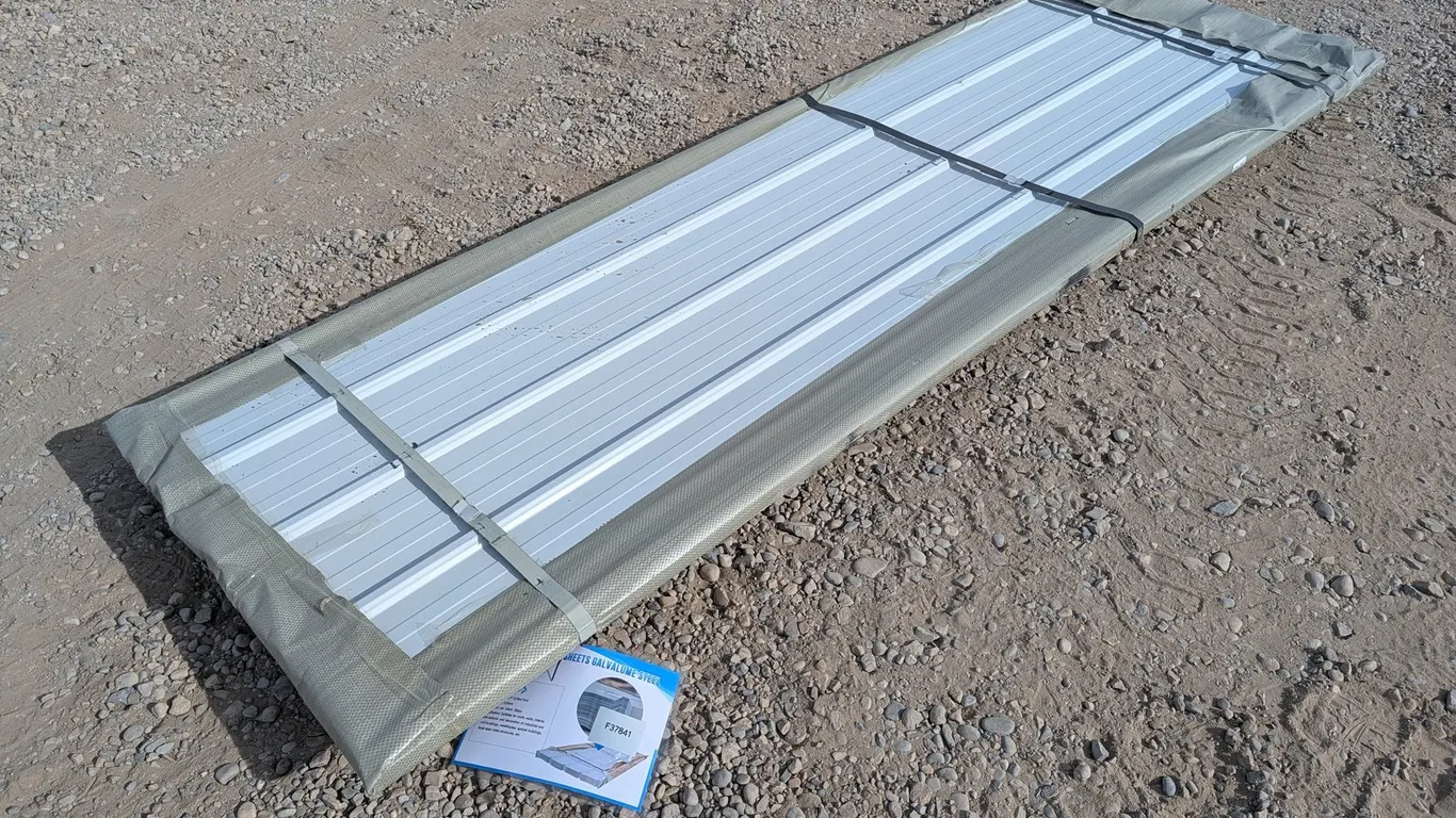 (50) Unused SK-H50 Galvanized Roofing Sheets
