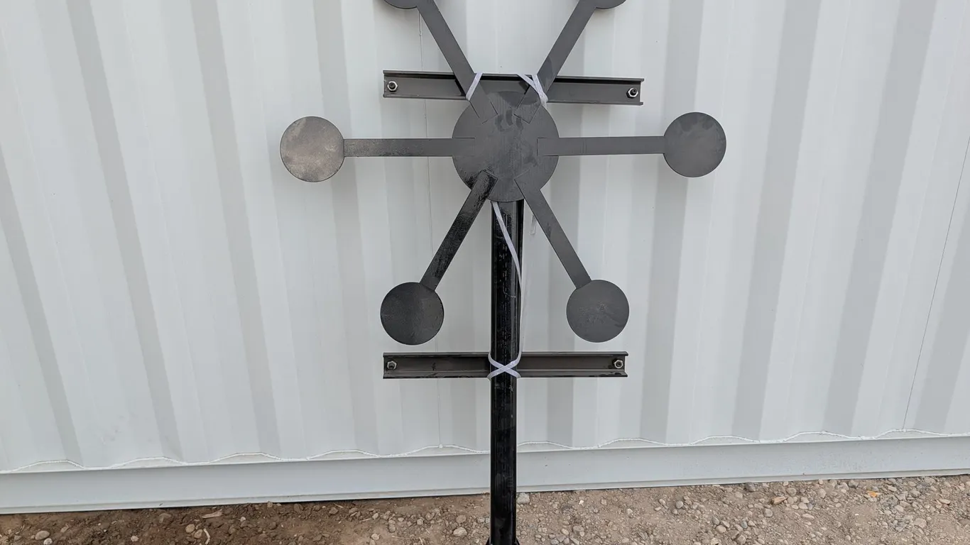 Unused Steel Animal Target - Windmill