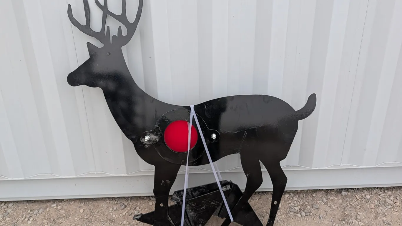Unused Steel Animal Target - Deer