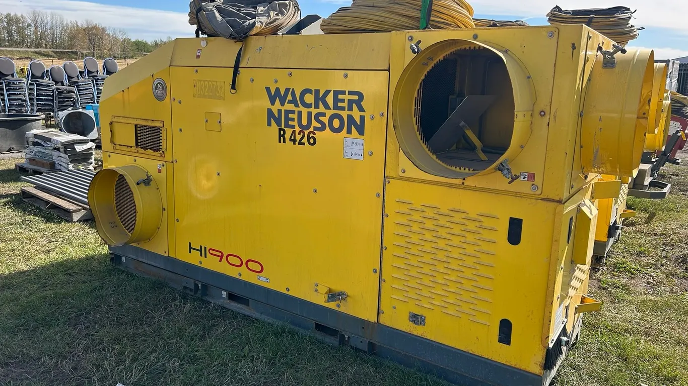 Wacker Neuson HI900 Skid Mounted Indirect Fired Air Heater, 900,000 BTU
