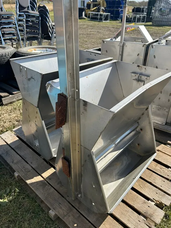 Pair of SS Livestock Feeders 24"x17"x28"